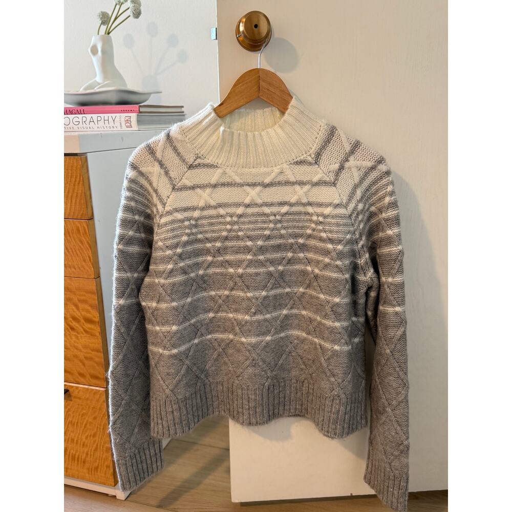 Evereve Geometric Knit‎ Sweater Cozy Textured Minimalist Patterned Sweater✨